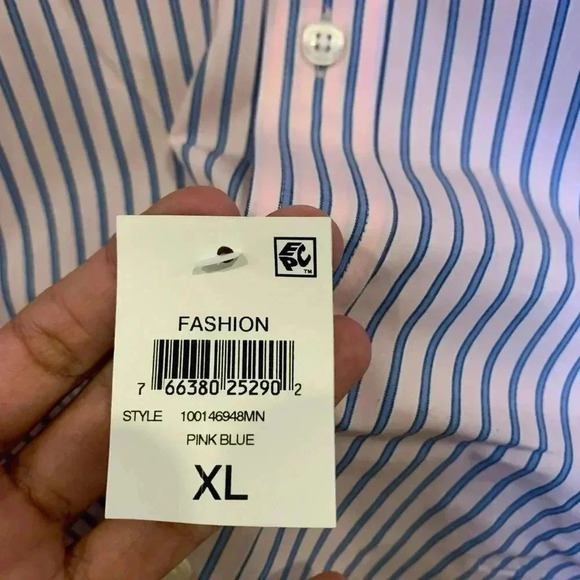 Mens Club Room Refined Woven Button Down NWT - B5 - Picture 5 of 6